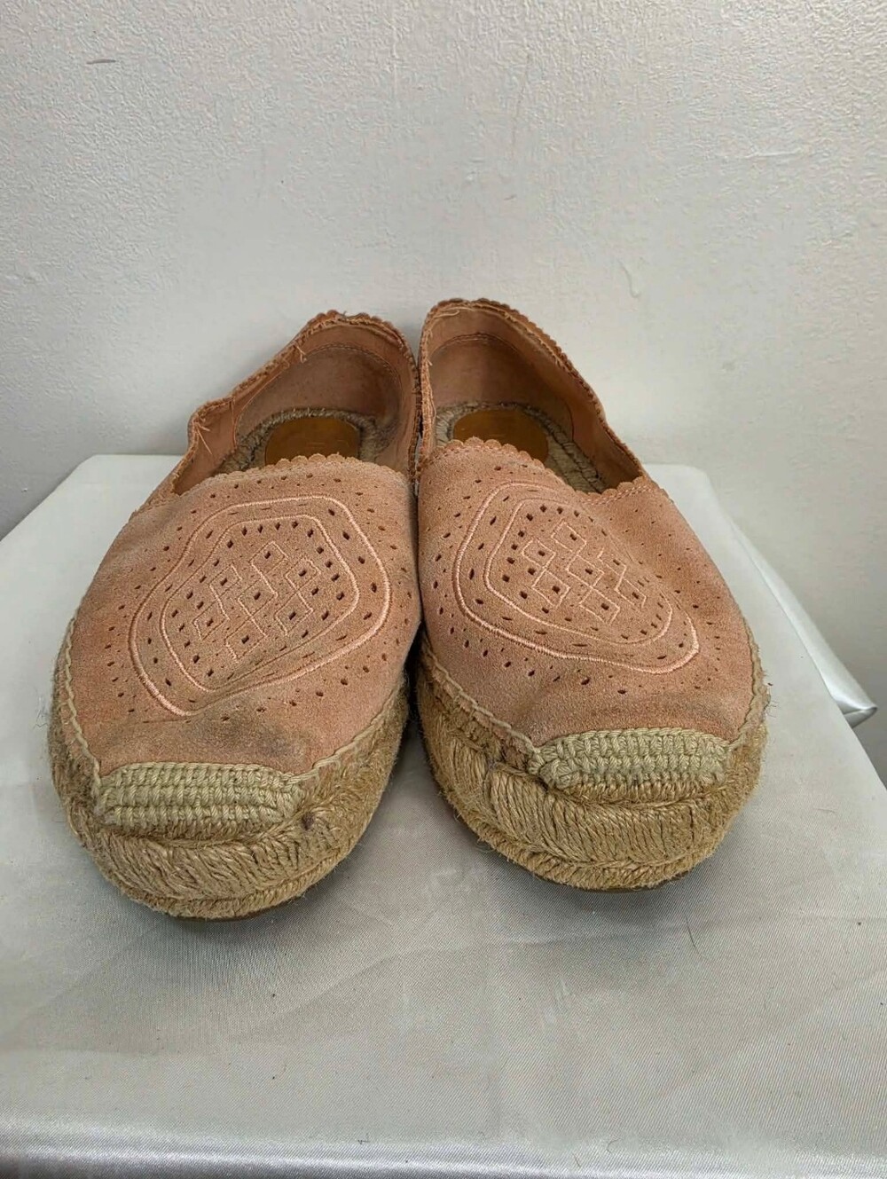 UGG Heidi Pink Suede Espadrille Flats Women's Slip On Shoes Size 11US - Picture 6 of 13